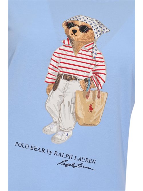 T-shirt in cotone con stampa Polo Bear POLO RALPH LAUREN | 211A12734001